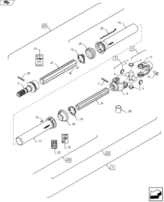 48179477 - вал отбора мощности